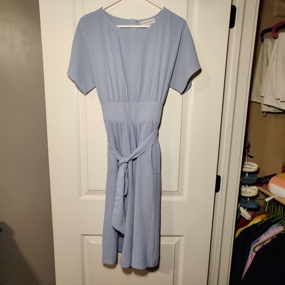 Piper and Scoot The Raymond Dress Blue